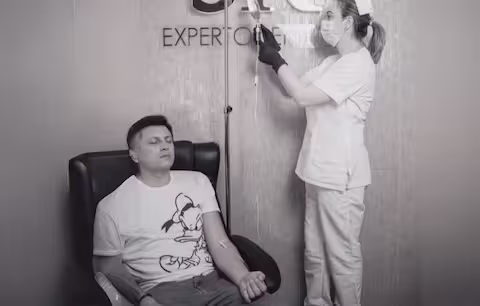Cliente de sueroterapia en Bogotá
