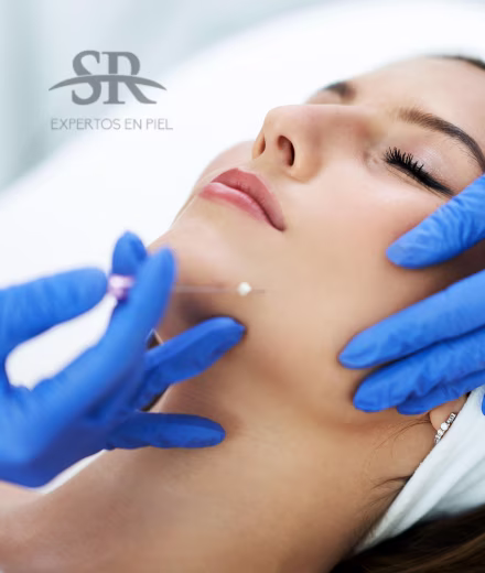 Áreas faciales tratadas con hilos PDO