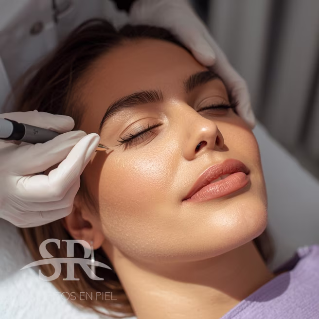 Mujer con rostro firme y natural después del tratamiento de hilos PDO en Bogotá
